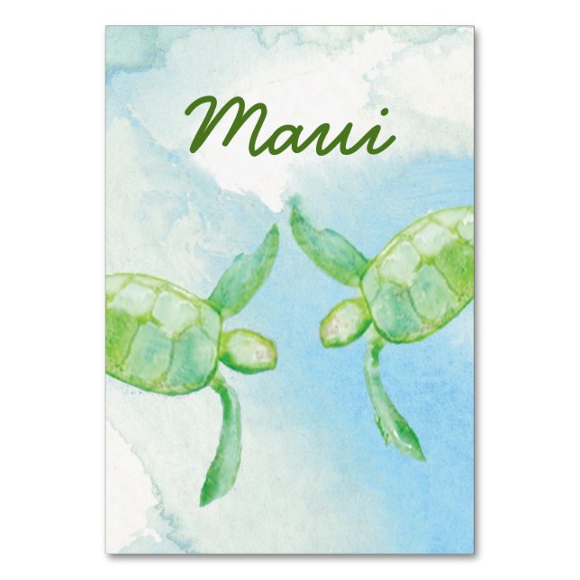 Carte de table Honu Pair Mariage (Par défaut)