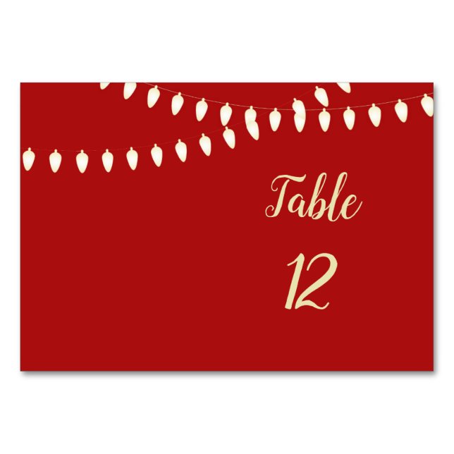 Carte de table Joyeux et Lumière (Dos)