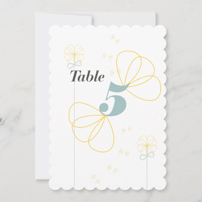 Carte de table Mariage d'amour infini (Devant)