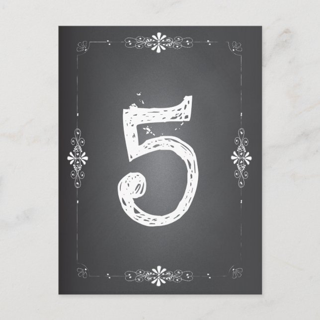 Carte de table Mariage de tableau (Devant)