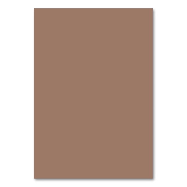 Carte de table marron terreuse minimaliste (Par défaut)
