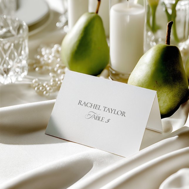 Carte de table minimaliste pour mariage (Minimalist Wedding Table Number Place Card)