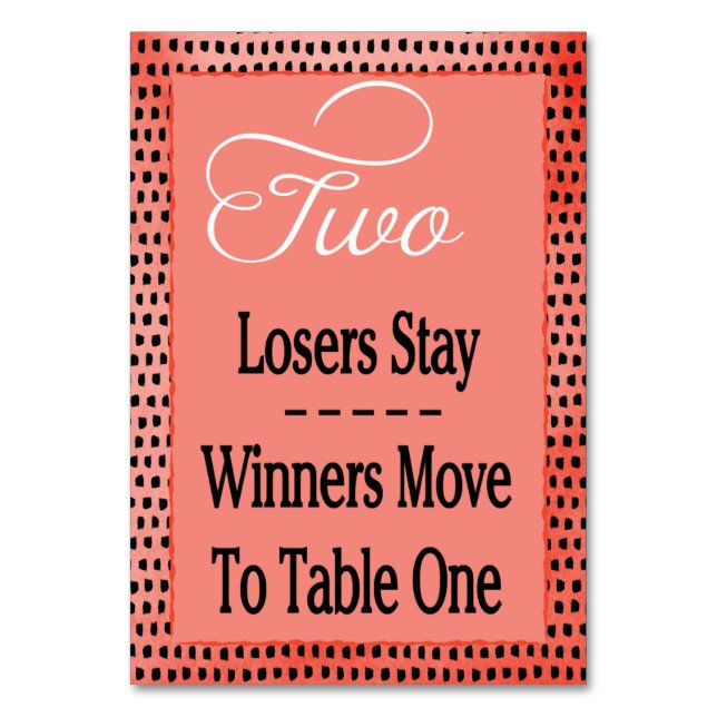 Carte de table moderne Watercolor Cherry Red Bunco (Par défaut)