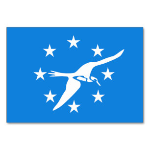 Carte de table patriotique avec Drapeau de Corpus 