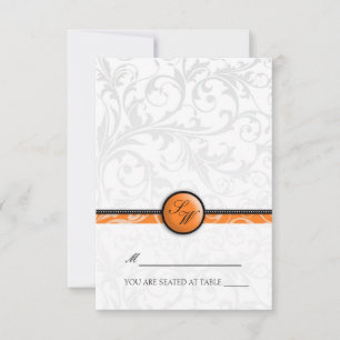 Carte de table pliable Monogramme Tourbillon Tange