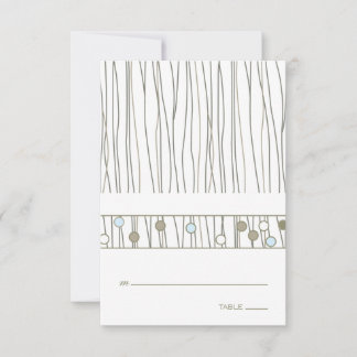 Carte de table pliée