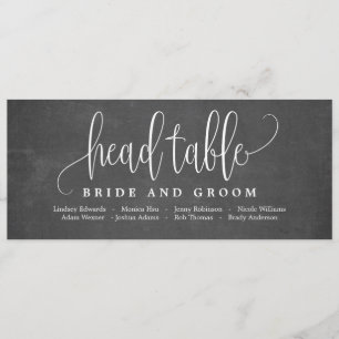 Carte de table principale de plan de table - jolie