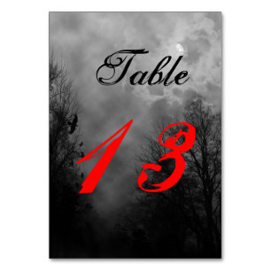 Carte de table recto-verso Hauné Sky Black White C