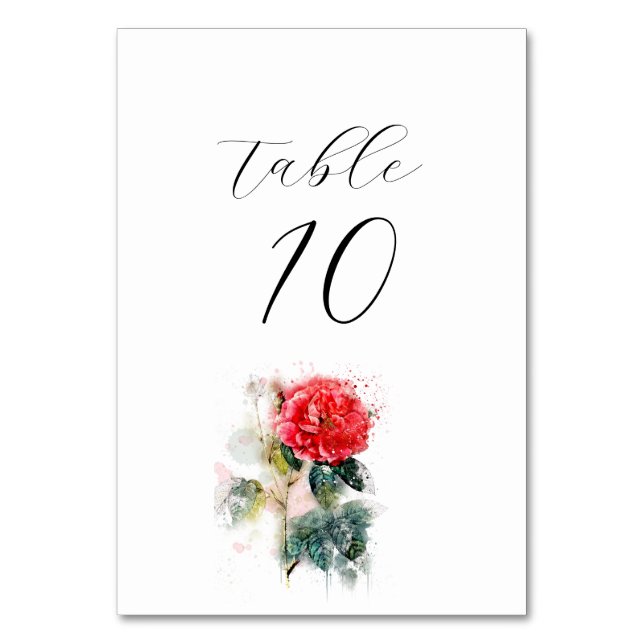 Carte de table Rose chic Shabby Mariage (Par défaut)