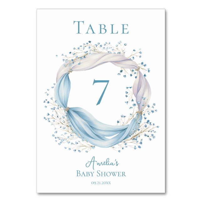 Carte de table Ruban Bleu Silly Goose (Par défaut)