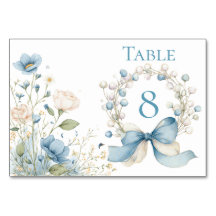 Carte de table Ruban Bleu Silly Goose