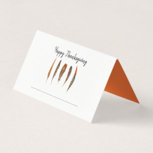 Carte de table rustique à l'aquarelle pour Thanksg