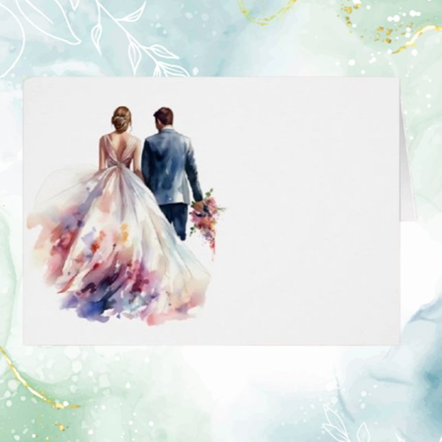 Carte de table Rustique Rose Boho Floral Mariage (Personalize yours for a memorable celebration.)