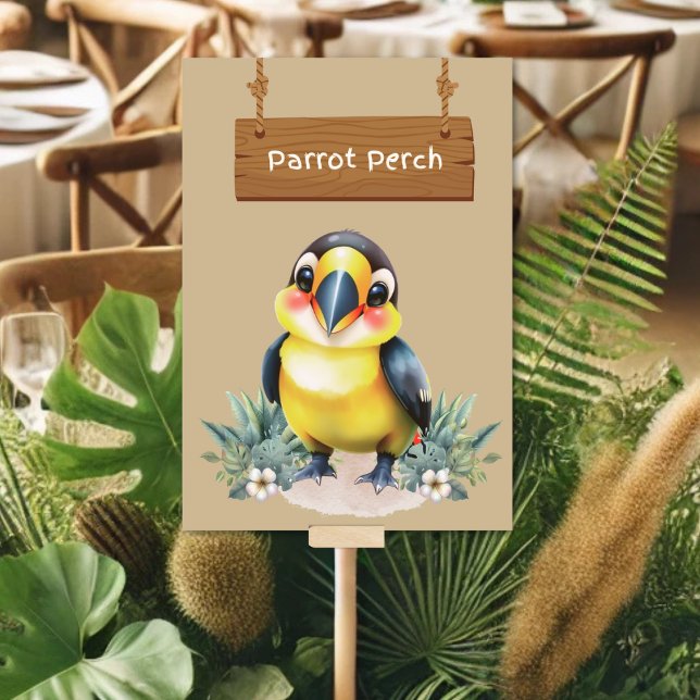 Carte de table Safari Perch Perch Jungle (Créateur téléchargé)
