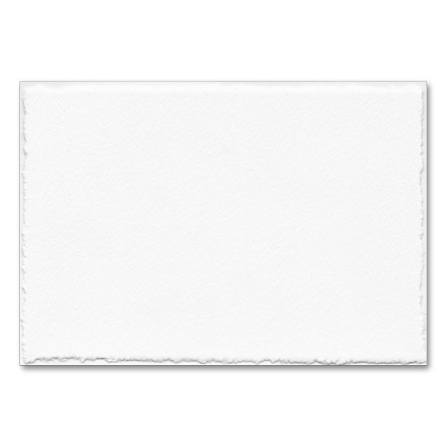 Carte de table simple modèle à bord déchiqueté fau (Devant)
