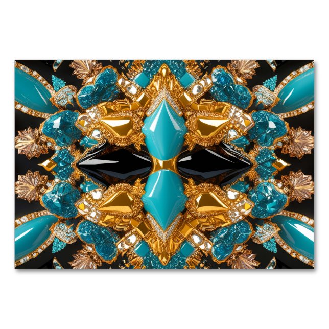 Carte de table spéciale avec couleurs Bahamas (Devant)