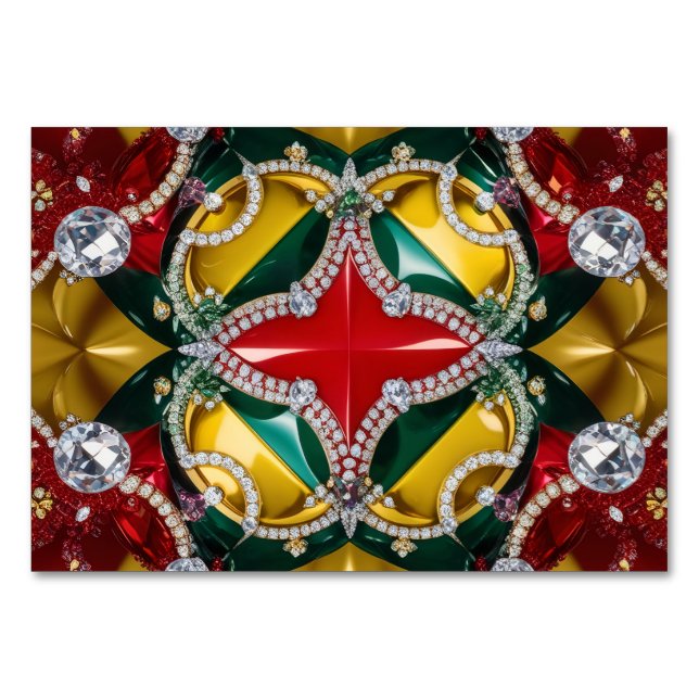 Carte de table spéciale avec les couleurs de Los A (Devant)