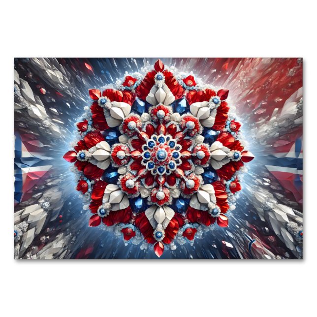 Carte de table spéciale avec les couleurs norvégie (Devant)