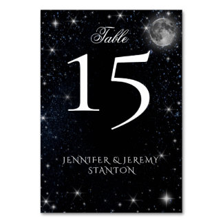 Carte de table Starry Night Moon