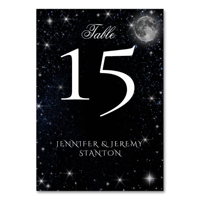 Carte de table Starry Night Moon (Par défaut)