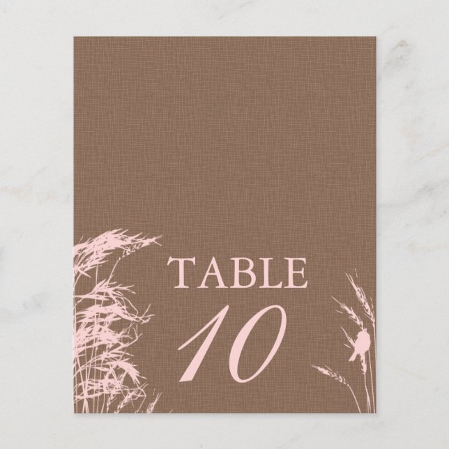 Carte de table Sweet Automne Bride 2 (Devant)