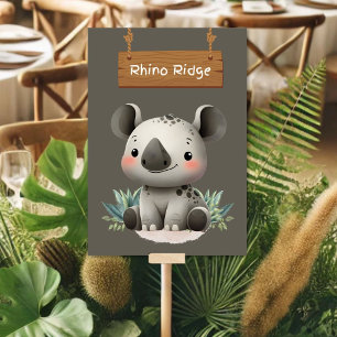 Carte de table Wild Rhino Ridge Jungle Safari