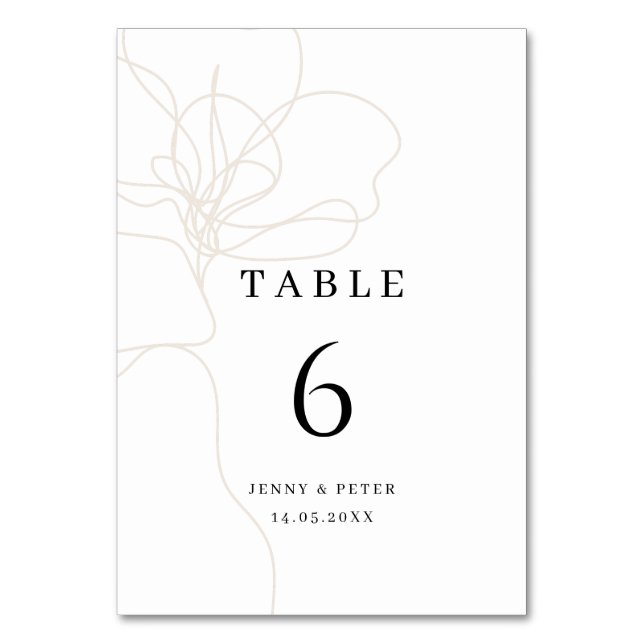 Carte de tableau à fleurs dessinée à la main illus (Par défaut)