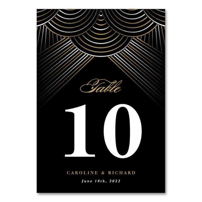 Carte de tableau Black Gold Art Déco (Par défaut)