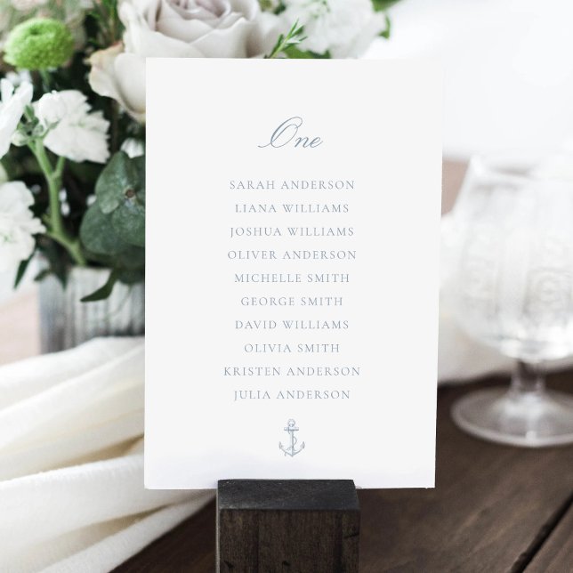 Carte de tableau de bord du Mariage d'Ancre bleu p (Créateur téléchargé)