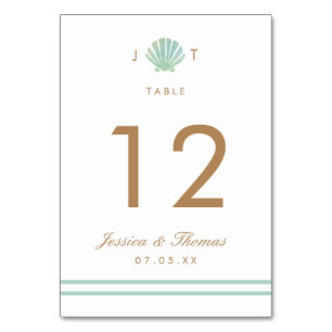 Carte de Tableau de mariage d'Aqua d'aquarelle de