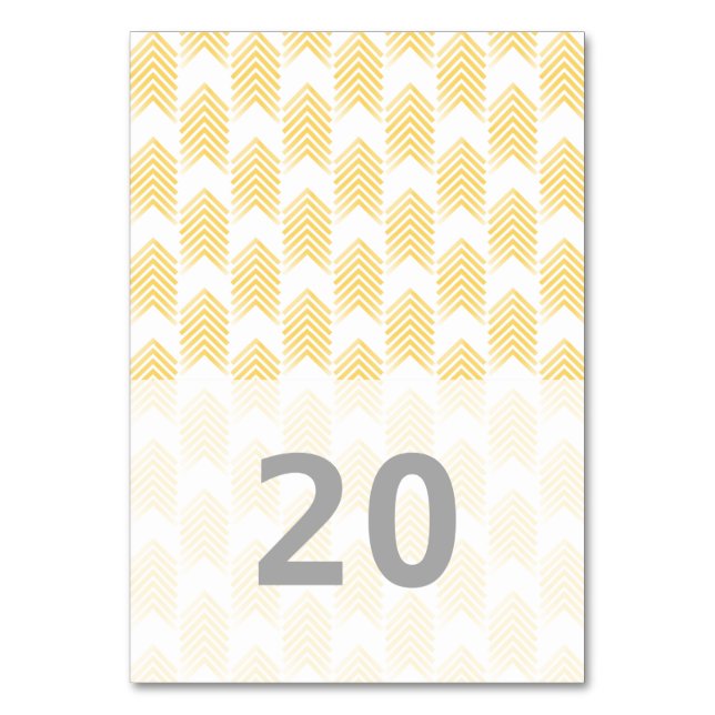 Carte de tableau des flèches tribales jaunes (Par défaut)