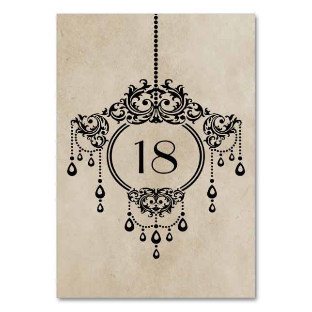 Carte de tableau du chandelier Vintage beige (Par défaut)