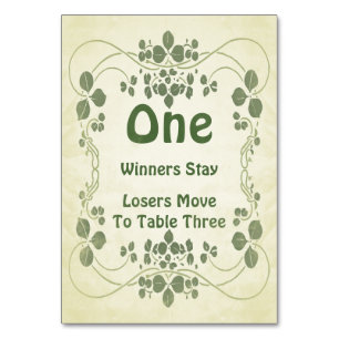 Carte de Tableau du cru #1 Bunco de Nouveau d'art