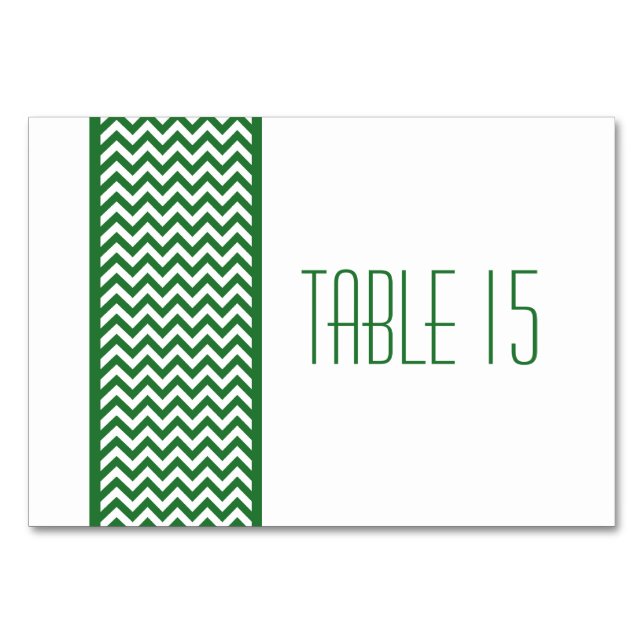 Carte de tableau frontalier Chevron vert (Devant)