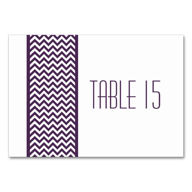 Carte de tableau frontalier Purple Chevron (Devant)