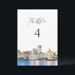 Carte de tableau SAVANNAH Georgia Watercolor<br><div class="desc">Cette carte de numéro de tableau présente une aquarelle représentant Savannah Georgia et une police de caractères manuscrite élégante. Modifiez facilement le numéro de table et ajoutez "quantité 1" à votre panier. Modifiez le nombre et répétez le nombre de vos tables.</div>