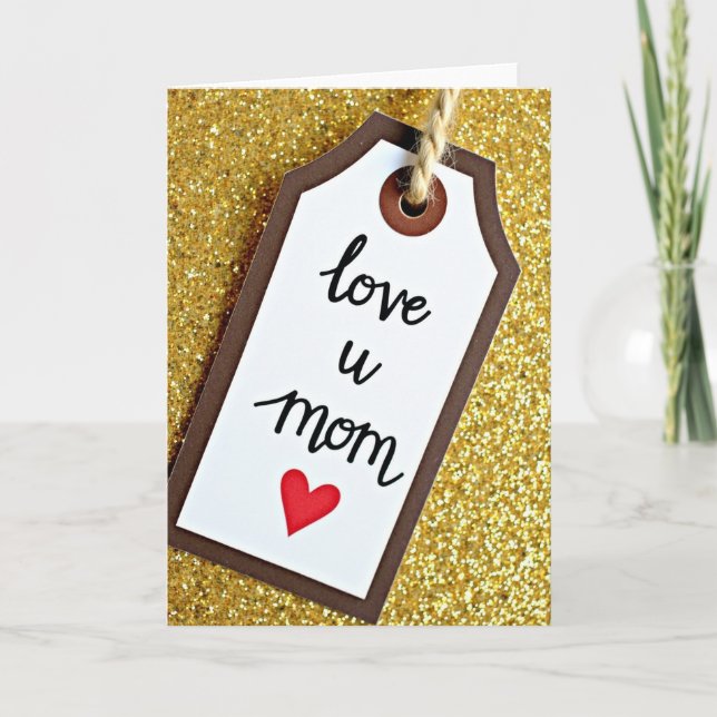 Carte de tag cadeau pour maman (Devant)