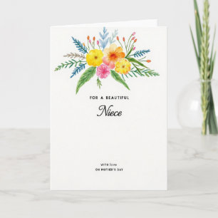 Carte de tante à maman en aquarelle