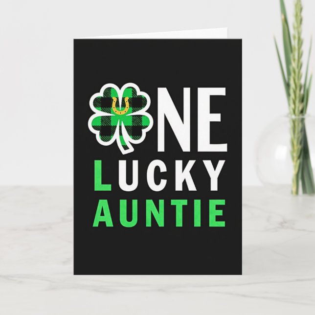 Carte de tante chanceuse Clover (Devant)
