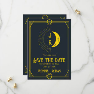 Carte de tarot à monogramme personnalisé pour mari