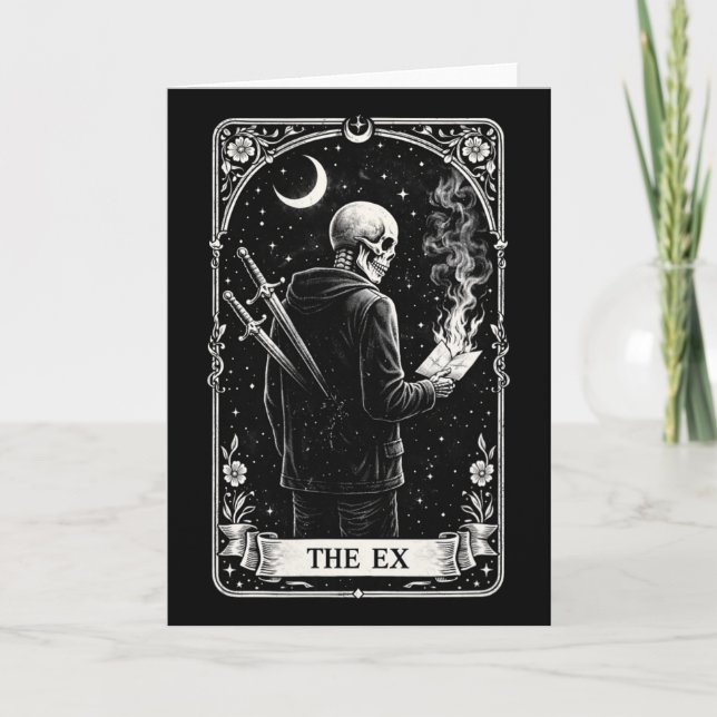 Carte de tarot de la Saint-Valentin L'ex rupture a (Devant)