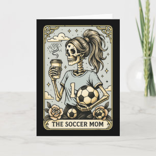 Carte de tarot de mère de football, mère de footba