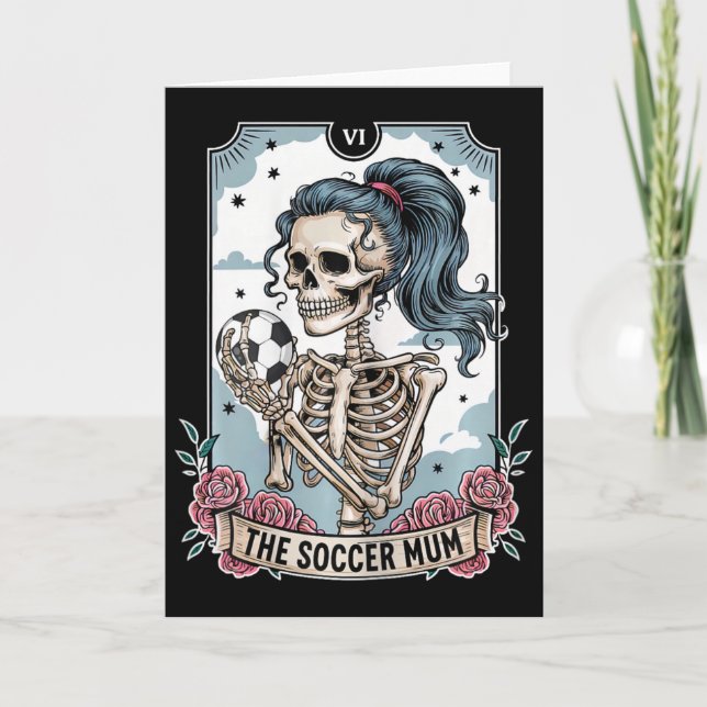 Carte de tarot de mère de football squelette Mères (Devant)