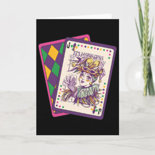 Carte de tarot joyeux Mardi Gras Louisiane Mardi G