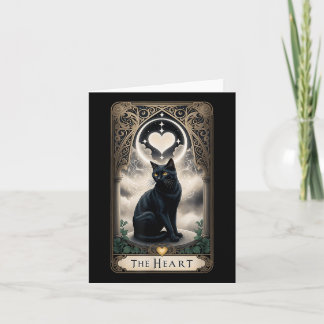 Carte de tarot Le cœur I Carte de tarot Black Cat 