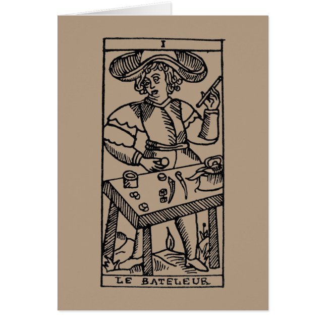 Carte de tarot : Le jongleur (Devant)