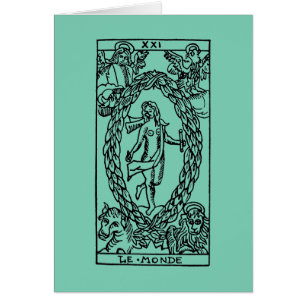 Carte de tarot : Le monde