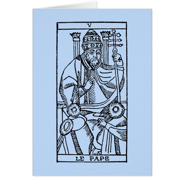 Carte de tarot : Le pape (Devant)