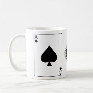Carte de tasse d'as de pique !