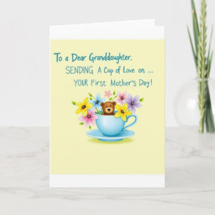 Carte de Tasse de Jour des Mères Florale